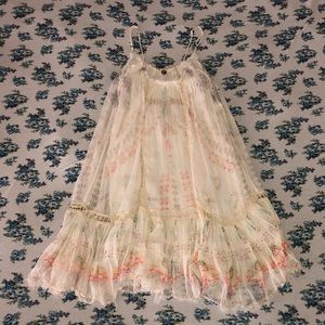 Free People One Ivory Boho Dress